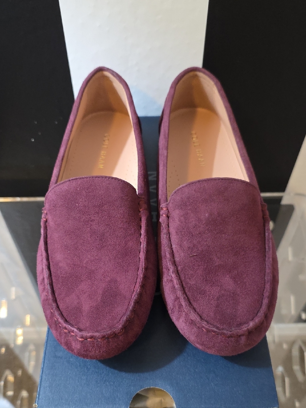 Cole Haan Women's Suede Loafers in Plum